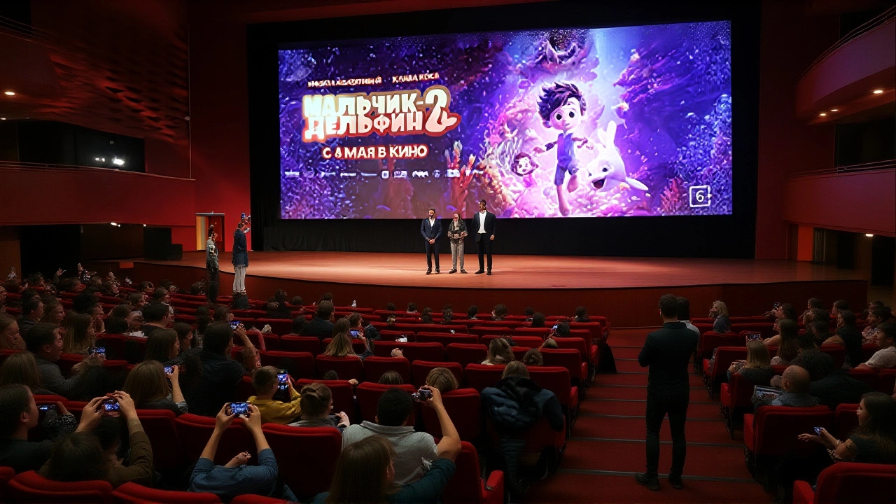 «Мальчик-Дельфин 2» выходит в прокат 8 мая: Клава Кока представила мультфильм на премьере в Москве