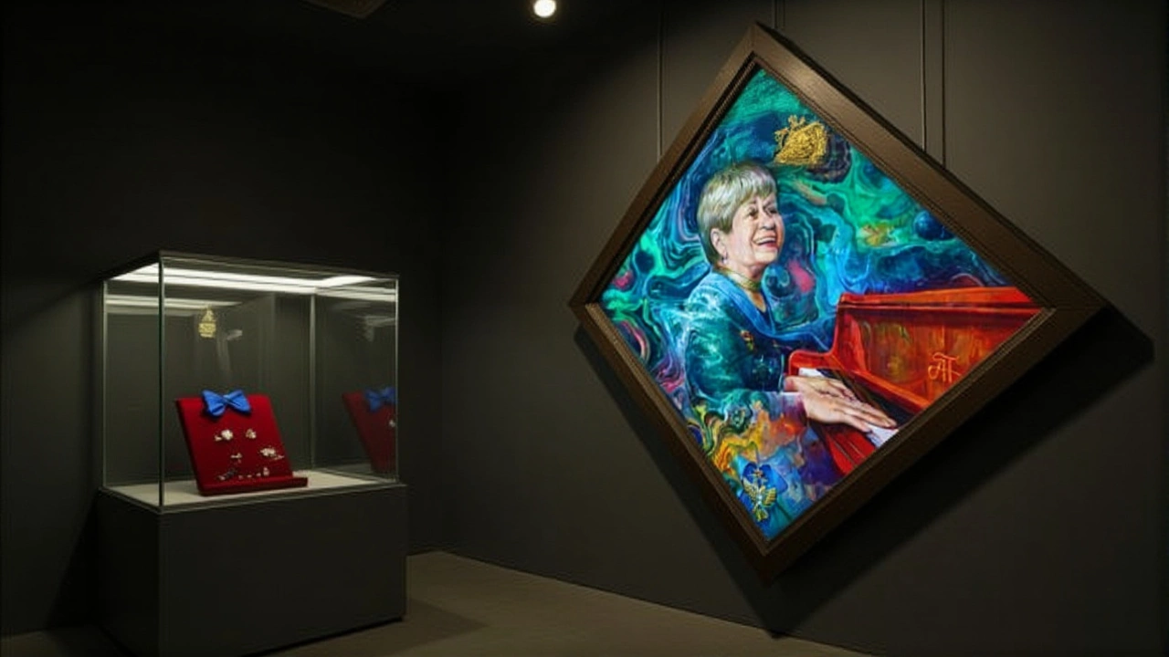 В Волгограде открыли выставку наград Пахмутовой к её 96-летию